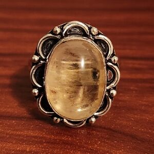 Tourmaline Silver Ring